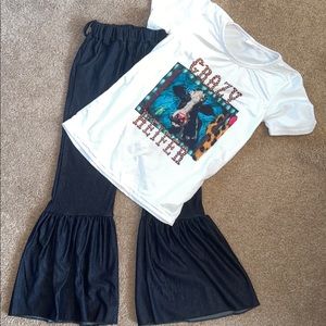 Girls 7-8 boutique outfit